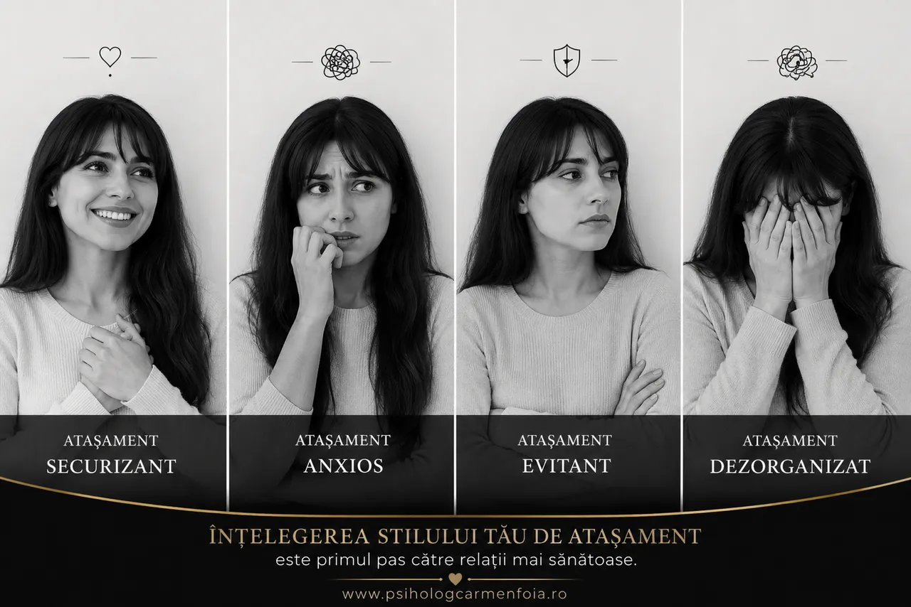 Stilurile de atașament: de ce repetăm aceleași tipare în relații? | Psiholog Oradea Carmen Foia